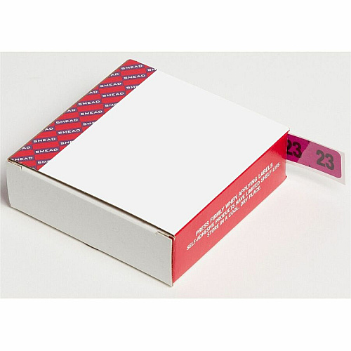 Smead ETYJ Color-Coded Year Labels 23 - 3/4" Height x 1 1/2" Width - Rectangle - Purple - Laminated - 500 / Roll - 500 / Roll (68323)