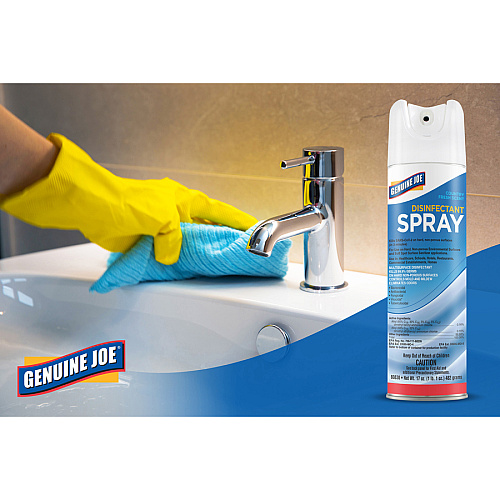 Genuine Joe NSF Certified Disinfectant Spray 17 fl oz (0.5 quart) - 6 / Carton - Soft - Blue (GJO80830)