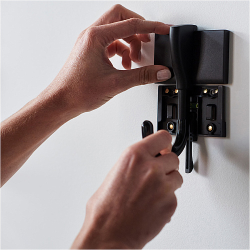 Duck Brand EasyMounts Heavy-Duty Drywall Hook 50 lb (22.68 kg) Capacity - 3.7" Width x 5.8" Length - for Tool, Garage, Home, Project - Fiberglass - Black - 1 Each (287214)
