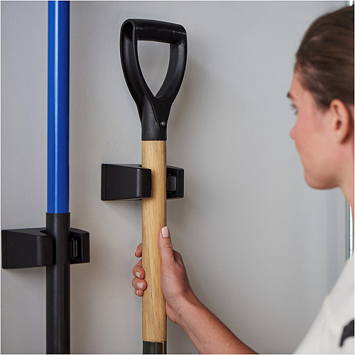 Duck Brand EasyMounts Heavy-Duty Tool Holder Fiberglass - Black - 1 Each (287215)