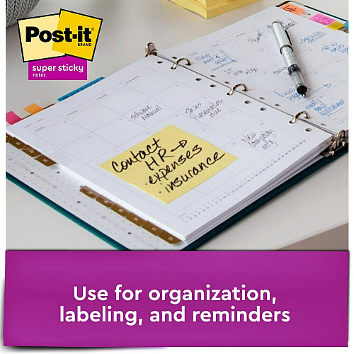 Post-it&reg; Super Sticky Dispenser Notes - Canary Yellow 3" Flag/Note Width x 3" Flag/Note Length - Square - Canary Yellow - Paper - Pop-up, Recyclable, Adhesive - 18 / Pack (R33018SSCYCP)