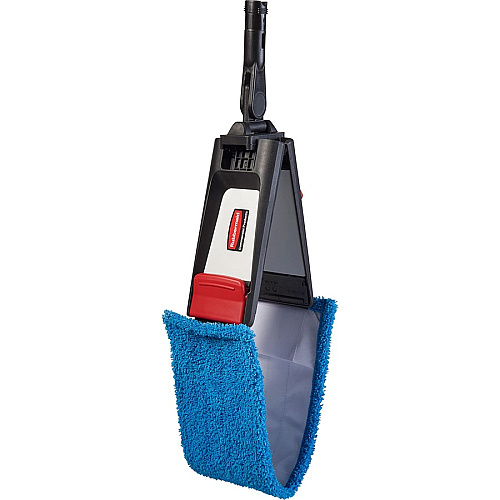 Rubbermaid Commercial Adaptable Flat Mop Microfiber Pad 19.5" Length x 5.5" Depth - MicroFiber - Blue - 12 / Carton (2132427CT)