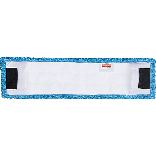 Rubbermaid Commercial Adaptable Flat Mop Microfiber Pad 19.5" Length x 5.5" Depth - MicroFiber - Blue - 12 / Carton (2132427CT)