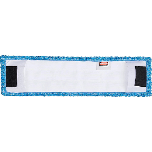 Rubbermaid Commercial Adaptable Flat Mop Microfiber Pad 19.5" Length x 5.5" Depth - MicroFiber - Blue - 12 / Carton (2132427CT)