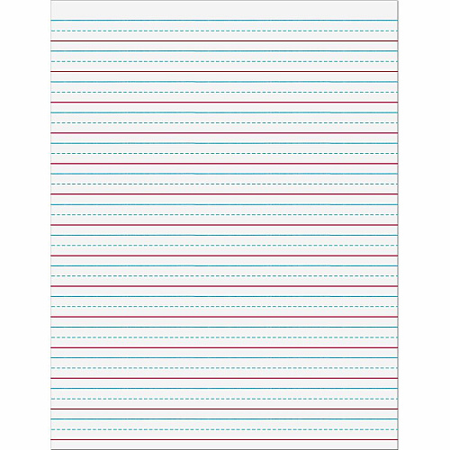 Pacon Multi-Sensory Ruled Handwriting Tablet Student - White - 1 Each (P2469)