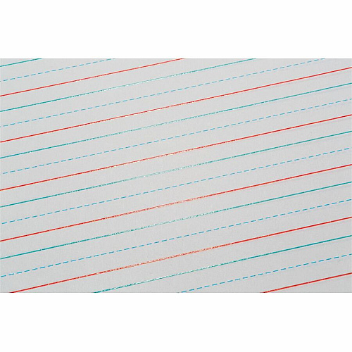 Pacon Multi-Sensory Ruled Handwriting Tablet Student - White - 1 Each (P2469)