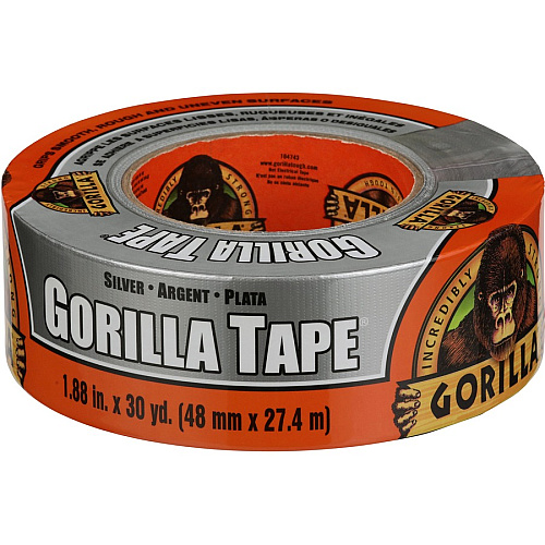 Gorilla Glue Gorilla Tape 30 yd Length x 1.88" Width - Silver - 1 Each (105634)