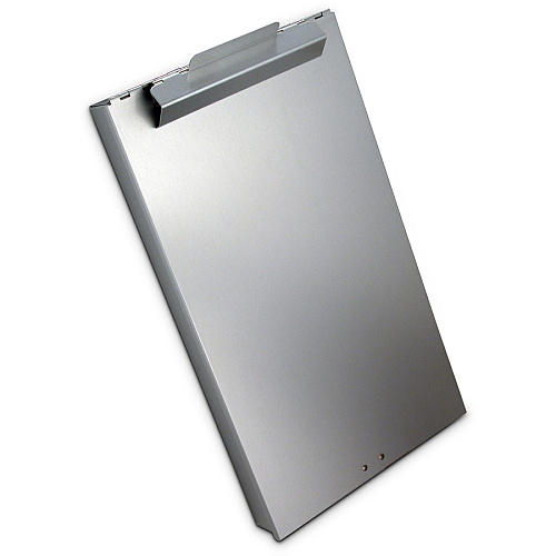 Saunders Cruiser Mate Form Holder with Storage 1" Clip Capacity - Top Opening - 8 1/2" x 14" Sheet Size - Aluminum - Gray - 1 Each (21018)