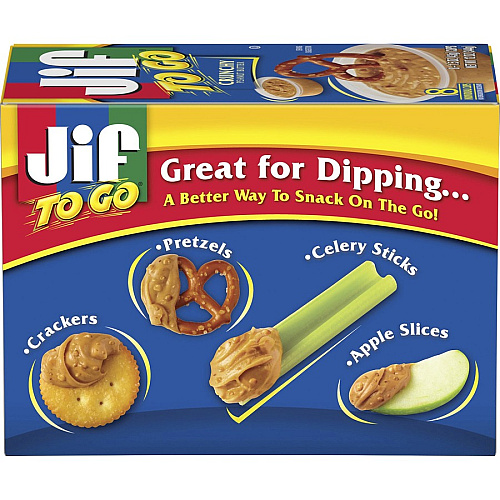 Jif To Go Peanut Butter Cups - Chunky Peanut - 1.50 oz - 8 / Pack (24130)