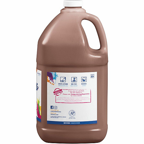 Prang Washable Tempera Paint 1 Color(s) - Brown - 1 gal - Washable - 1 Each (X10608)