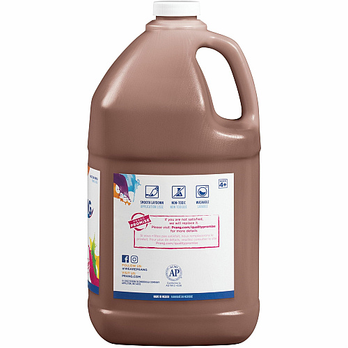 Prang Washable Tempera Paint 1 Color(s) - Brown - 1 gal - Washable - 1 Each (X10608)
