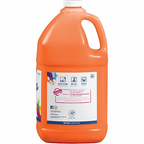 Prang Washable Tempera Paint 1 gal - 1 Each - Orange (X10602)