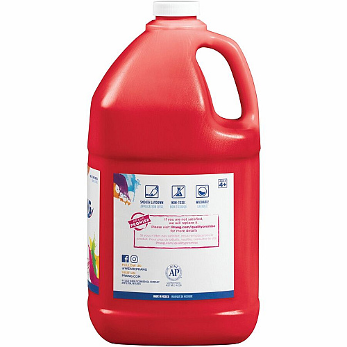 Prang Washable Tempera Paint 1 Color(s) - Red - 1 gal - Washable - 1 Each (X10601)