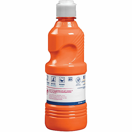 Prang Washable Tempera Paint 1 Color(s) - Orange - 16 fl oz - Washable - 1 Each (X10702)