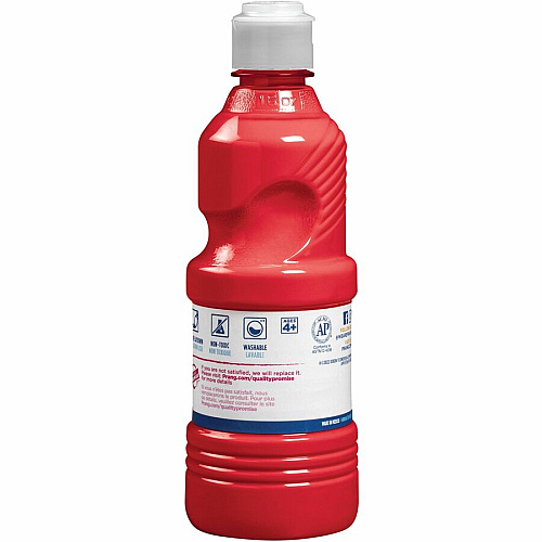 Prang Washable Tempera Paint 1 Color(s) - Red - 16 fl oz - Washable - 1 Each (X10701)