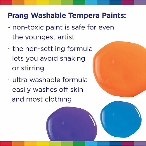 Prang Washable Tempera Paint 1 Color(s) - Violet - 16 fl oz - Washable - 1 Each (X10706)