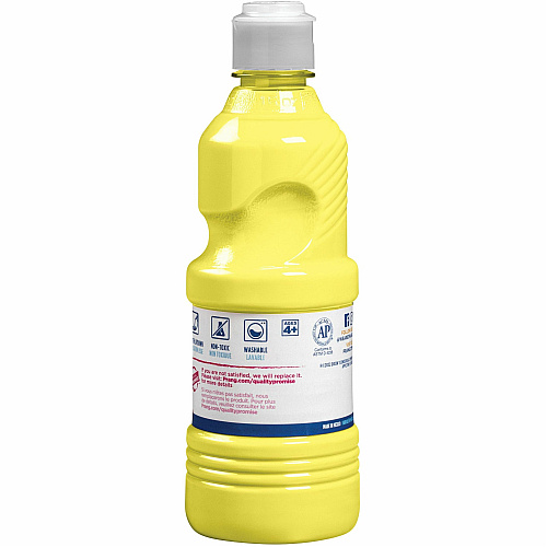 Prang Washable Tempera Paint 16 fl oz - 1 Each - Yellow (X10703)