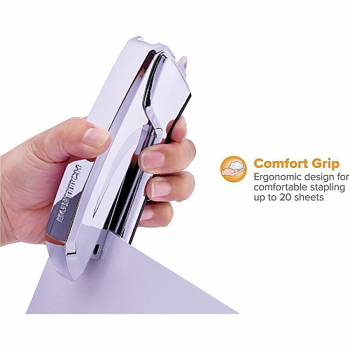 Bostitch Ascend Stapler Staples Upto 20 Sheet - Gray - Chrome Metal - 1 Each (B210CHROME)