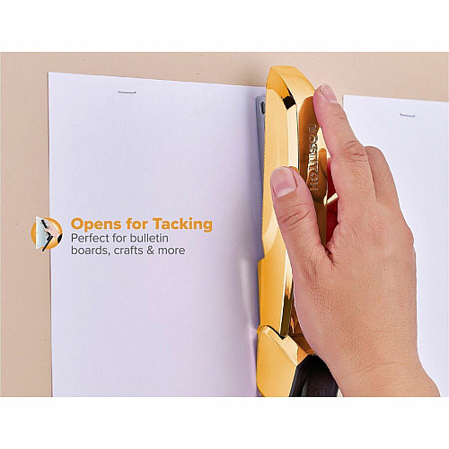 Bostitch Ascend Stapler Staples Upto 20 Sheet - Yellow - Gold Metal - 1 Each (B210GOLD)