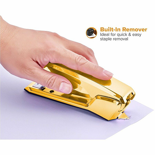Bostitch Ascend Stapler Staples Upto 20 Sheet - Yellow - Gold Metal - 1 Each (B210GOLD)