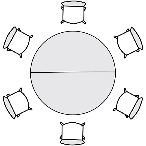HON Build Series Half-round Tabletop Half Round Top - 25" to 34" Adjustment x 60" Width x 30" Depth - Sterling Ash - 1 Each (SH3060ENLS1K)