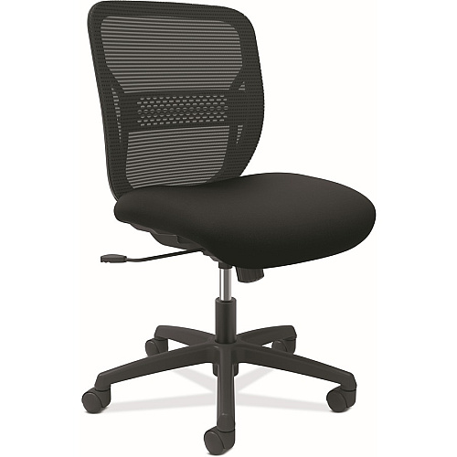 HON Gateway Chair Fabric Seat Material - Black Back Color - Mesh Back Material - Black Frame Color - Black - 1 Each (GVNMZ1ACCF10)