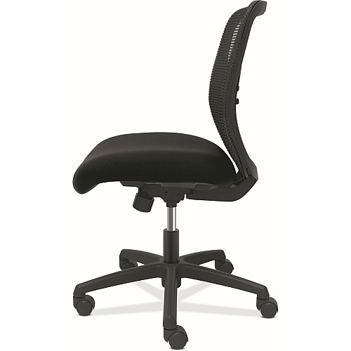 HON Gateway Chair Fabric Seat Material - Black Back Color - Mesh Back Material - Black Frame Color - Black - 1 Each (GVNMZ1ACCF10)