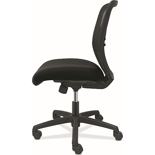 HON Gateway Chair Fabric Seat Material - Black Back Color - Mesh Back Material - Black Frame Color - Black - 1 Each (GVNMZ1ACCF10)