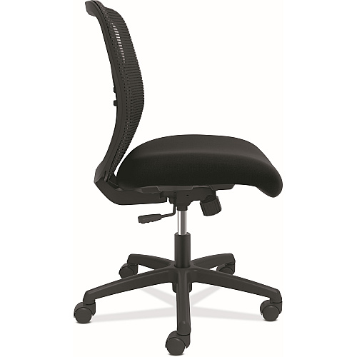 HON Gateway Chair Fabric Seat Material - Black Back Color - Mesh Back Material - Black Frame Color - Black - 1 Each (GVNMZ1ACCF10)