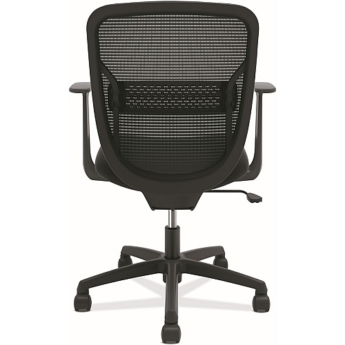 HON Gateway Chair Fabric Seat Material - Black Back Color - Mesh Back Material - Black Frame Color - Black - Armrest - 1 Each (GVFMZ1ACCF10)