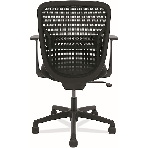 HON Gateway Chair Fabric Seat Material - Black Back Color - Mesh Back Material - Black Frame Color - Black - Armrest - 1 Each (GVFMZ1ACCF10)