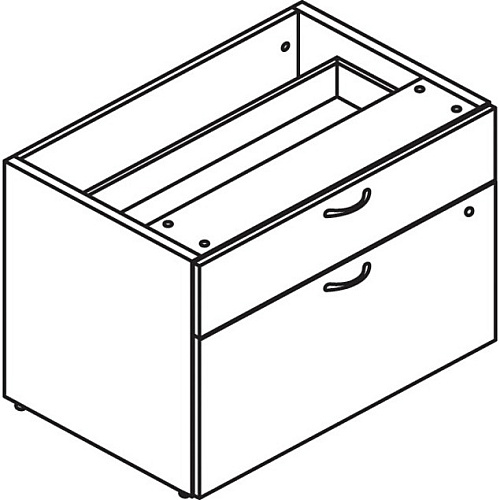 HON Mod HLPLCL3020BF Credenza 21" Height x 30" Width x 20" Depth - 2 - Finish: Slate Teak (LCL3020BFLS1)