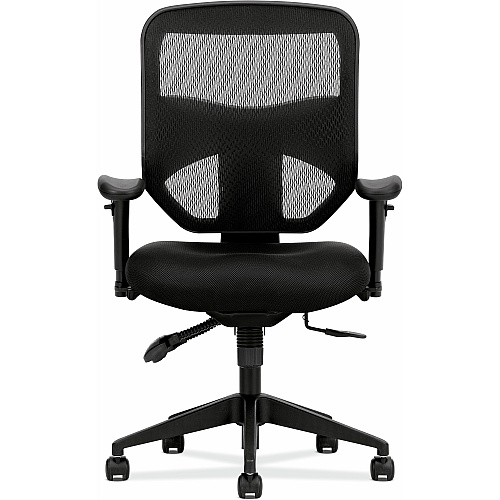 HON Prominent Task Chair Black Seat Color - Mesh, Polyester Seat Material - Black Back Color - Mesh Back Material - Black Frame Color - High Back - 5-star Base - Black - 1 Each (VL532MM10)