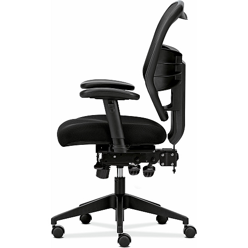HON Prominent Task Chair Black Seat Color - Mesh, Polyester Seat Material - Black Back Color - Mesh Back Material - Black Frame Color - High Back - 5-star Base - Black - 1 Each (VL532MM10)