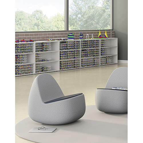 HON Skip Seat Cushion Polyurethane Foam Filling - Easy to Clean, Comfortable - Navy - 1 Each (SKPCUSHNVY)