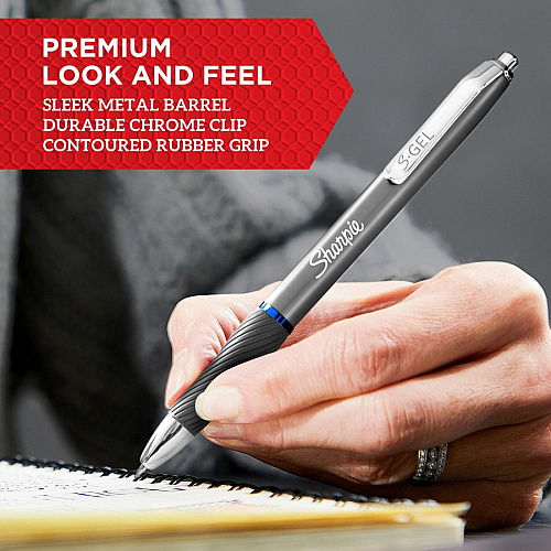 Sanford S-Gel Pen 0.7 mm Pen Point - Black Ink - Rose Gold Barrel - 1 Dozen (2147526)