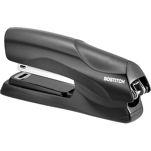 Bostitch Antimicrobial Flat Clinch Stapler Staples Upto 40 Sheet - Holds Upto 210 Staple - Full Strip - Black - Steel, Rubber - 1 Each (B275RBLK)