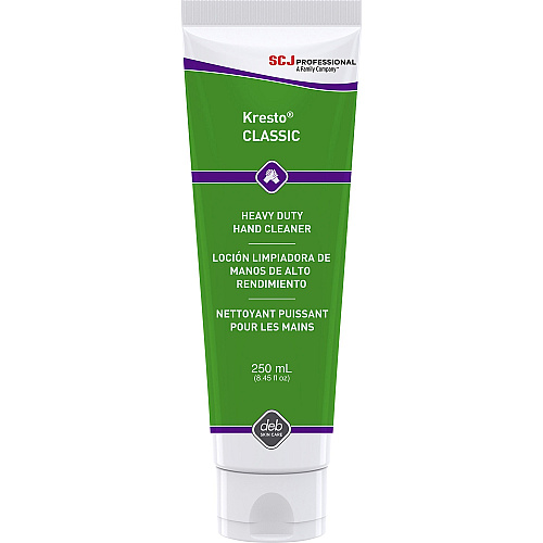 SC Johnson Kresto Classic Hand Cleaner 8.45 fl oz - Soil Remover, Oil Remover, Grease Remover, Carbon Remover, Lubricant Remover - Hand, Industrial, Automotive - Brown - Non-toxic, Heavy Duty, Non-irritating, Soap-free, Silicone-free - 12 / C (KCL250MLCT)