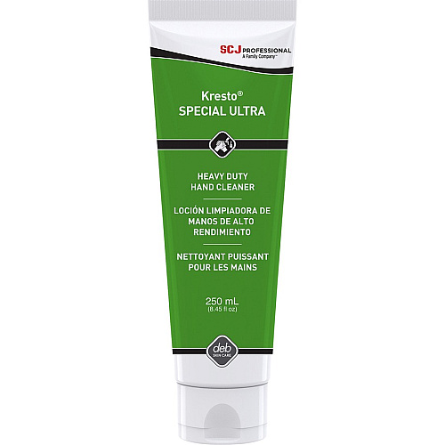 SC Johnson Kresto Special Ultra Hand Cleaner 8.45 fl oz - Paint Remover - Hand, Industrial, Automotive - Brown - Soap-free, Heavy Duty, Odorless, Silicone-free - 12 / Carton (KSP250MLCT)