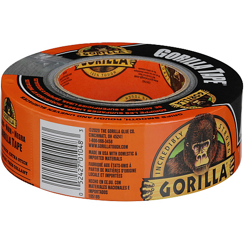 Gorilla Glue Black Tape 30 yd Length x 1.88" Width - Black - 1 Each (105629)