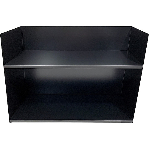 Huron 2-tier Book Rack 2 Compartment(s) - 2 Tier(s) - Horizontal - 20" Height x 29" Width x 10.25" Depth - Durable - Black - Steel - 1 Each (HASZ0177)