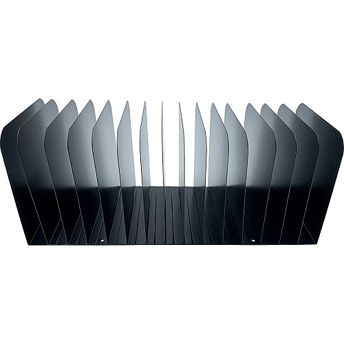 Huron 15-slot Vertical Message Rack 15 Compartment(s) - Vertical - 6.50" Height x 16" Width x 16.25" Depth - Durable - Black - Steel - 1 Each (HASZ0178)
