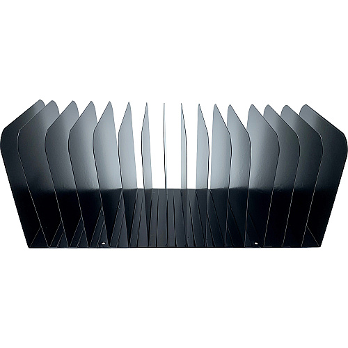 Huron 15-slot Vertical Message Rack 15 Compartment(s) - Vertical - 6.50" Height x 16" Width x 16.25" Depth - Durable - Black - Steel - 1 Each (HASZ0178)