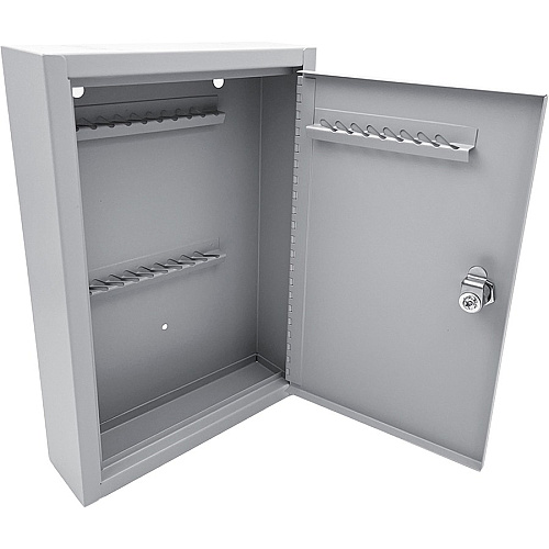 Huron Slotted Heavy-duty Key Cabinet Keyhole Slot, Heavy Duty, Durable, Locking System - Gray - Steel (HASZ0126)