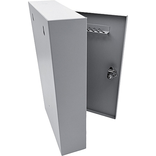 Huron Slotted Heavy-duty Key Cabinet Keyhole Slot, Heavy Duty, Durable, Locking System - Gray - Steel (HASZ0126)