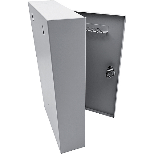 Huron Slotted Heavy-duty Key Cabinet Keyhole Slot, Heavy Duty, Durable, Locking System - Gray - Steel (HASZ0126)