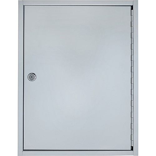 Huron Slotted Heavy-duty Key Cabinet Keyhole Slot, Heavy Duty, Durable - Gray - Steel (HASZ0128)
