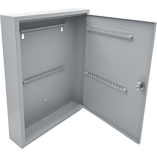 Huron Slotted Heavy-duty Key Cabinet Keyhole Slot, Heavy Duty, Durable - Gray - Steel (HASZ0128)