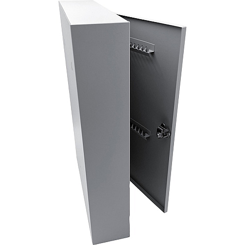Huron Slotted Heavy-duty Key Cabinet Keyhole Slot, Heavy Duty, Durable - Gray - Steel (HASZ0128)