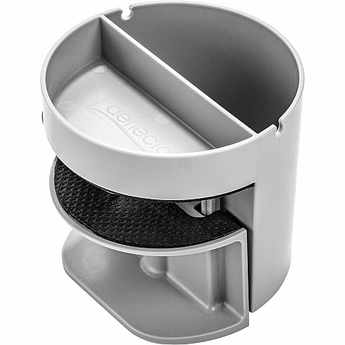 Deflecto Small Standing Desk Organizer 3.50" Height x 3.85" Width x 3.85" Depth - Portable, Spring Loaded, Built-in Cord Catcher - Gray - Acrylonitrile Butadiene Styrene (ABS) - 1 Each (400001)